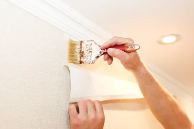 Pose de papier peint à la Demie — revêtements muraux et toiles de verre